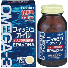 Омега-3, 180 капсул, ORIHIRO