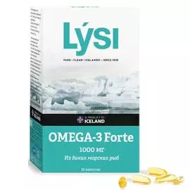 Омега-3 Форте, 32 капсулы, Lysi