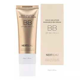 Освежающий BB-крем с золотом 02 Натуральный бежевый, SPF50+/PA+++, 50 г, NEXTBEAU