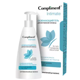 Освежающий гель для интимной гигиены Intimate, 250 мл, Compliment