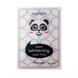 Отбеливающая маска для лица «Панда», Puorella Aqua