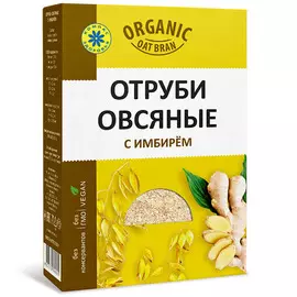 Отруби овсяные с имбирём, 200 гр, Компас Здоровья