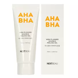 Отшелушивающий пилинг-гель с AHA/BHA кислотами для проблемной кожи, 100 мл, NEXTBEAU