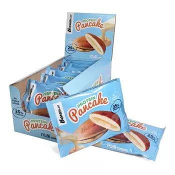 Панкейк протеиновый "BOMBBAR" с начинкой "Молочный крем" 40г х 10 шт.