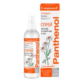 Пантенол Спрей для ухода за кожей лица и тела, 150 мл, Compliment