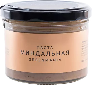 Паста "Миндальная", 200 г, Greenmania