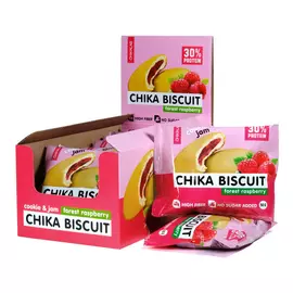 Печенье протеиновое с начинкой "CHIKALAB" "Бисквит лесная малина" 50г х 9 шт.
