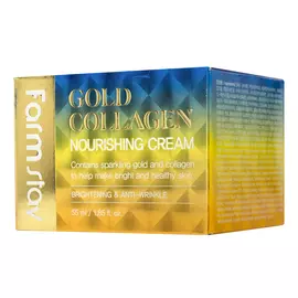 Питательный крем с золотом и коллагеном, 55 мл, FarmStay