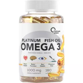 Platinum Fish Oil Omega 3, 180 капсул, Optimum System