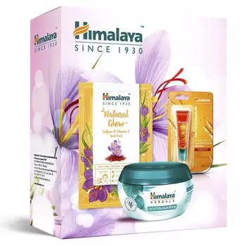 Подарочный набор №3, 3 продукта (маска+бальзам для губ+крем), Himalaya Herbals
