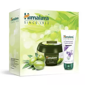 Подарочный набор №5, 2 продукта (крем Олива+крем для рук), Himalaya Herbals