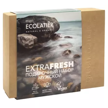 Подарочный набор Extra Fresh для мужчин, 2 продукта, Ecolatier