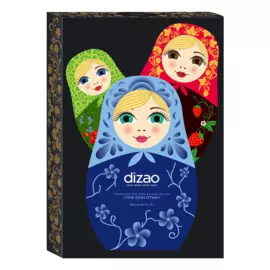 Подарочный набор масок для лица, шеи и век Три Красотки, 3 шт, Dizao