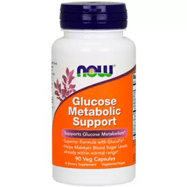 Поддержка глюкозы, 90 вегетарианских капсул, NOW