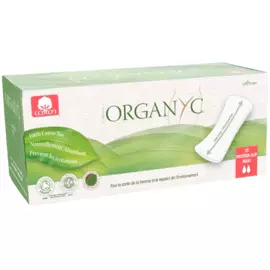 Прокладки на каждый день, 2 капли MAXI, 20 шт, Organyc