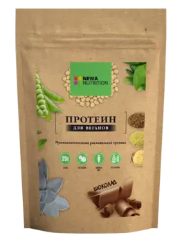 Протеин для веганов, с какао, 350 г, Newa Nutrition
