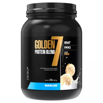 Много­компонентный протеин Golden 7 Protein Blend, вкус Ваниль, 907 г, MAXLER
