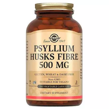 Псиллиум, 200 капсул, Solgar