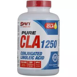 Pure CLA 1250 (конъюгированная линолевая кислота), 180 капсул, SAN