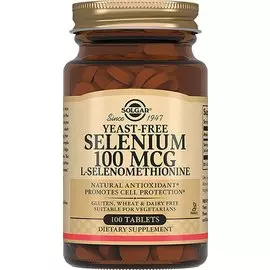 Селен 100 мг, 100 таблеток, Solgar