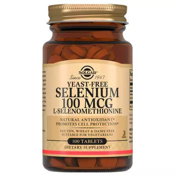Селен 100 мкг, 100 таблеток, Solgar