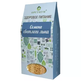 Семена льна светлые экологические, 200 г, Оргтиум