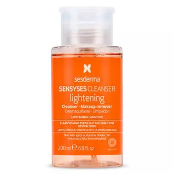 SENSYSES Lightening Лосьон липосомальный для снятия макияжа для пигментированной и тусклой кожи, 200 мл, Sesderma