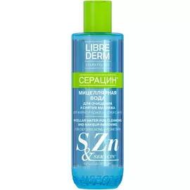 Серацин мицеллярная вода для жирной кожи и кожи с акне, 250 мл, Librederm