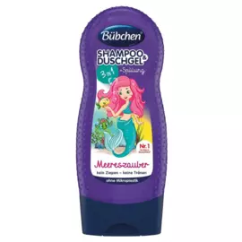 Шампунь детский, ополаскиватель и гель для душа Русалочка 3+, 230 мл, Bubchen