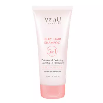 Шампунь для ослабленных и поврежденных волос Шелк для волос 5в1, 200 мл, Von-U