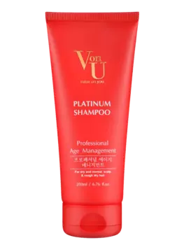 Шампунь для волос с платиной для поврежденных волос, 200 мл, Von-U