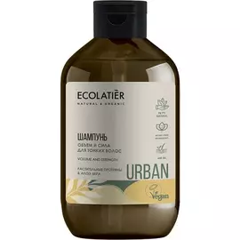 Шампунь Объем и сила для тонких волос растительные протеины&amp;алоэ вера, 600 мл, Ecolatier