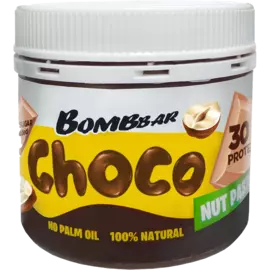 Шоколадная протеиновая паста с фундуком, 150 г, Bombbar