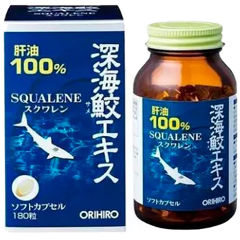Сквален, 180 капсул, ORIHIRO
