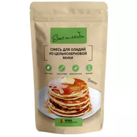 Смесь для оладий из цельнозерновой муки ванильный вкус, 350 гр, Newa Nutrition