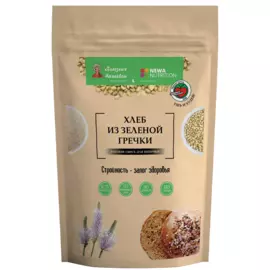 Смесь для выпечки хлеба из зеленой гречки, 300 гр, Newa Nutrition