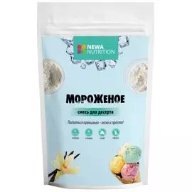 Смесь сухая для мороженого с высоким содержанием белка, ванильный вкус, 200 гр, Newa Nutrition
