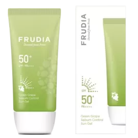 Солнцезащитный гель с зеленым виноградом Себум контроль SPF50+/PA ++++, 50 гр, Frudia