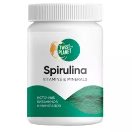 Пищевой комплекс на основе растительного сырья (не лекарственный) Спирулина, 90 таблеток, Twist the planet