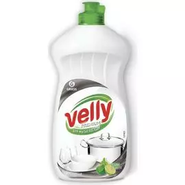 Средство для мытья посуды Velly Premium, лайм и мята, 550 мл, Grass