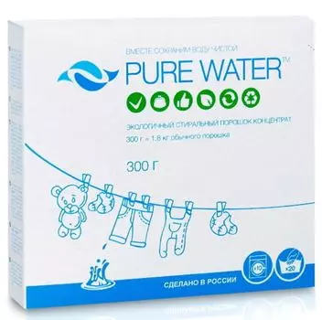 Стиральный порошок, 300 гр, PURE WATER