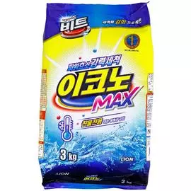 Стиральный порошок Beat EconoMax, мягкая упаковка, 3 кг, CJ Lion