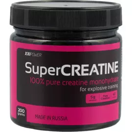 Супер креатин для интенсивных тренировок, 200 г, XXIPower