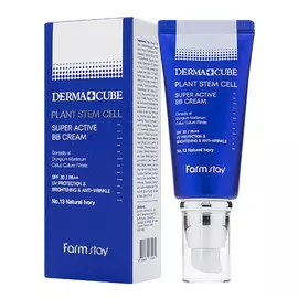 Суперактивный BB-крем с лифтинг-эффектом и фитостволовыми клетками морского укропа №21, Натуральный бежевый, SPF30+/PA++, 60 г, FarmStay