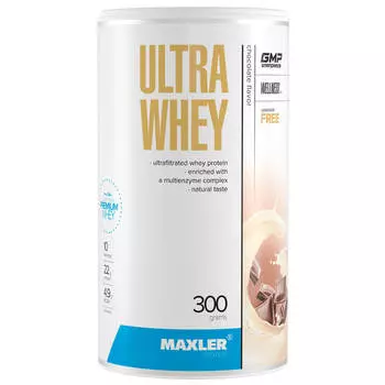 Сывороточный протеин Ultra Whey, вкус Шоколад, 300 г, MAXLER