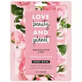 Тканевая маска для лица "Цветущий вид", 1 шт, LOVE BEAUTY AND PLANET