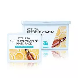 Тканевая маска с витамином С, 30 шт, KOELCIA