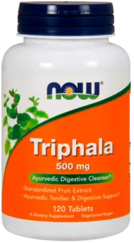 Трифала, 500 мг, 120 таблеток, NOW