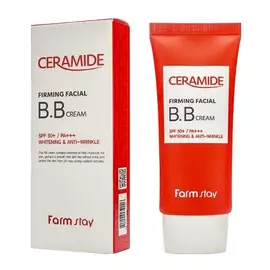 Укрепляющий ВВ крем с керамидами SPF50+/PA+++, 50 г, FarmStay