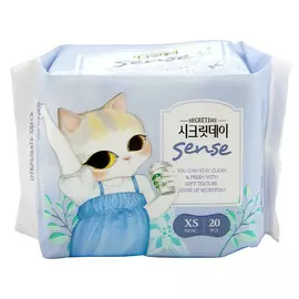 Ультратонкие дышащие ежедневные прокладки, 20 шт (15 cm), Secretday